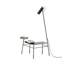 Dasè Tavolino angolare con lampada Mogg vista