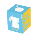 Alessi DC06/6  Moka Caffettiera espresso Grigio 6 Tazze dettaglio packaging