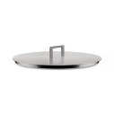 Alessi DC114/28 Convivio Padella alta a manico lungo Ø 28 Induzione dettaglio coperchio opzionale