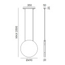 Dea 334.02.MA lampada a sospensione Il Fanale dimensioni