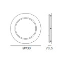 Dea 334.05.MA lampada da parete Il Fanale dimensioni