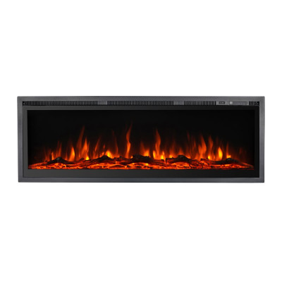Camino elettrico da parete a incasso frontale Chicago 130 127x14x45