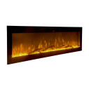 Camino elettrico da parete a incasso frontale Chicago 130 127x14x45 Divina Fire vista
