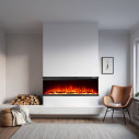Camino elettrico da parete a incasso 3 Lati Boston 100 101,6x20x44 Divina Fire ambientazione
