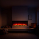 Camino elettrico da parete a incasso 3 Lati Boston 100 101,6x20x44 Divina Fire ambientazione