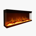 Camino elettrico da parete a incasso 3 Lati Boston 100 101,6x20x44 Divina Fire vista