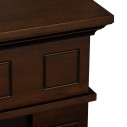 Camino elettrico da terra Jefferson in legno Noce 89,5x90,5x28 Divina Fire dettaglio