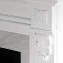 Camino elettrico da terra Truman Bianco effetto marmo 121x38x108 Divina Fire dettaglio