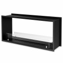 Camino a bioetanolo da incasso bifacciale 120x50 Venere 120 Topline Divina Fire vista