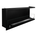 Camino a bioetanolo da incasso ad angolo 120x45 Sutri 120 DX Divina Fire vista