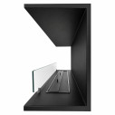 Camino a bioetanolo da incasso Trifacciale 120x50 Giove 120 Topline Divina Fire dettaglio