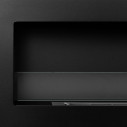 Camino a bioetanolo da incasso parete 120x40 Livorno 120 Nero  Divina Fire dettaglio