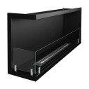 Camino a bioetanolo da incasso ad angolo 120x45 Sutri 120 SX Divina Fire vista