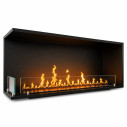 Camino a bioetanolo da incasso ad angolo 120x50 Urano 120 SX Topline Divina Fire vista