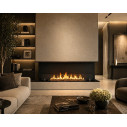Camino a bioetanolo da incasso Trifacciale 150x50 Giove 150 Topline Divina Fire ambientazione
