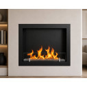 Camino a bioetanolo da incasso a parete frontale 60x55 Furore 60 Divina Fire ambientazione