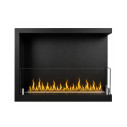 Camino a bioetanolo da incasso ad angolo 60x45 Sutri 60 DX Divina Fire vista