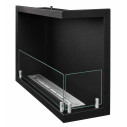 Camino a bioetanolo da incasso ad angolo 60x45 Sutri 60 DX Divina Fire vista