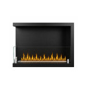 Camino a bioetanolo da incasso ad angolo 60x45 Sutri 60 SX Divina Fire vista