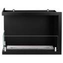 Camino a bioetanolo da incasso ad angolo 60x45 Sutri 60 SX Divina Fire vista