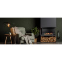 Camino a bioetanolo da incasso Trifacciale 3 lati aperti 90x45 Trevi 90 Divina Fire ambientazione