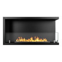 Camino a bioetanolo da incasso ad angolo 90x45 Sutri 90 DX Divina Fire vista