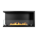 Camino a bioetanolo da incasso ad angolo 90x45 Sutri 90 SX Divina Fire vista
