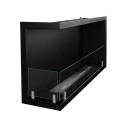 Camino a bioetanolo da incasso ad angolo 90x45 Sutri 90 SX Divina Fire vista