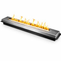 Bruciatore per camino a bioetanolo da 1,7 lt L 90 x P 11 x H 5,3 Divina Fire vista