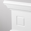 Camino elettrico da terra Cambridge in legno Bianco 110x36x100 Divina Fire dettaglio