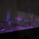 Camino elettrico da parete a incasso Chicago 101,6x14x54,6 Divina Fire dettaglio
