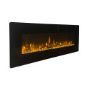 Camino elettrico da parete Dallas 127x11x50 Divina Fire vista