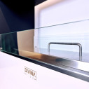 Camino a bioetanolo da terra per interno esterno Giotto S Bianco 100x30x70 Divina Fire dettaglio
