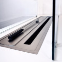 Camino a bioetanolo da terra per interno esterno Caravaggio Bianco 100x40x40 Divina Fire dettaglio