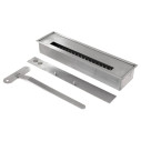 Camino a bioetanolo da terra Michelangelo in legno bianco 96x35x90 Divina Fire dettaglio
