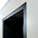 Camino a bioetanolo da terra Michelangelo in legno bianco 96x35x90 Divina Fire dettaglio