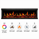 Camino elettrico da incasso tecnologia LED Filadelfia 150 Divina Fire dettaglio