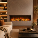Camino elettrico da incasso a parete 3 lati Belmont 150 Divina Fire ambientazione