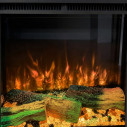 Camino elettrico da incasso a parete 3 lati Belmont 150 Divina Fire dettaglio
