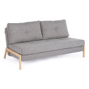 Divano letto 2p Hayden grigio Bizzotto vista