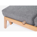 Divano letto 2p Hayden grigio Bizzotto dettaglio
