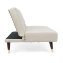 Divano letto 3P Alma beige Bizzotto vista