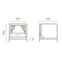 Doha Daybed Grattoni dimensioni