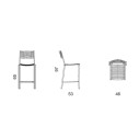 Easy Sgabello alto 1602 Fast dimensioni