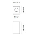 Ecno XL 2537 lampada a parete 9010 novantadieci dimensioni