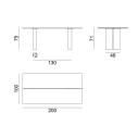 Eidos 34 Tavolo Gervasoni dimensioni
