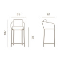Elba Stool Grattoni dimensioni