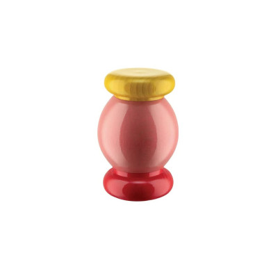 Alessi ES18 2 Macinasale, pepe e spezie in legno di faggio Rosa-Rosso-Giallo