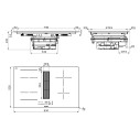 Faber Galileo Linear F830 Piano cottura filtrante dimensioni