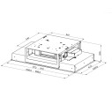 Faber Heaven Dual Light A90 X Flat Cappa a soffitto dimensioni